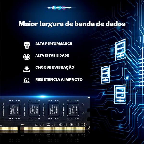 Imagem de Memória RAM Para Desktop DDR4, Cap 16GB, 2666MHz, Netcore, CL19, Preto - NET416388UD26