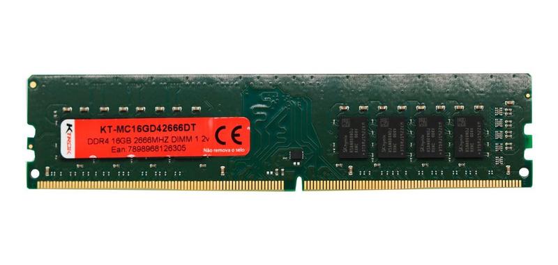 Imagem de Memória Ram para Desktop PC Ktrok 16GB DDR4 2666MHZ UDIMM