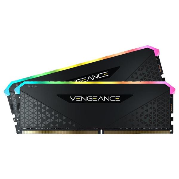 Imagem de Memória RAM para jogadores VENGEANCE RGB DDR5 cor preta 32GB 2 Corsair CMH32GX5M2B6000C30