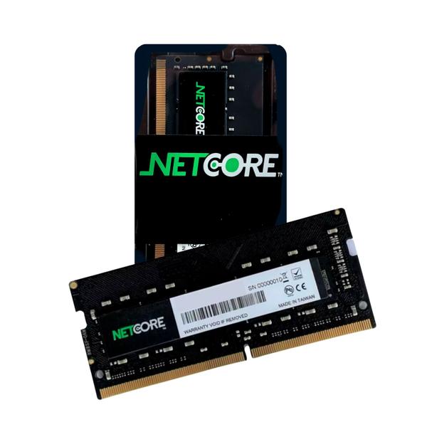 Imagem de Memória RAM Para Notebook DDR4, 8GB, 3200MHz, Netcore, CL22, Preto - NET48192SO32LV