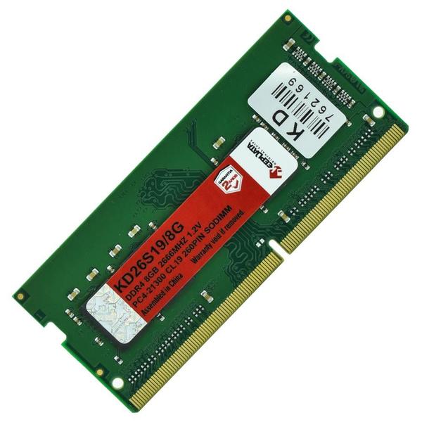 Imagem de Memoria Ram para Notebook Keepdata DDR4 8GB 2666MHZ KD26S19/8G