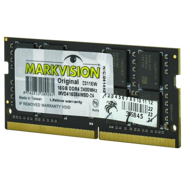 Imagem de Memória RAM para Notebook Markvision DDR4 16GB 2400MHz - MVD416384MSD-24