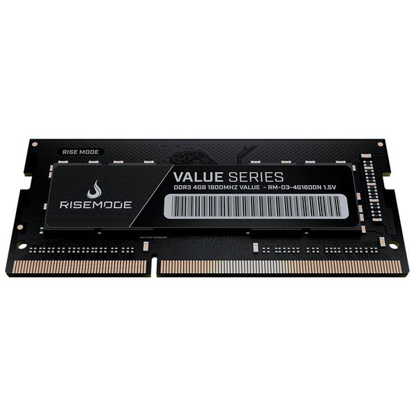 Imagem de Memória RAM para Notebook Rise Mode, 4GB, 1600MHz, DDR3, CL11 - RM-D3-4G1600N