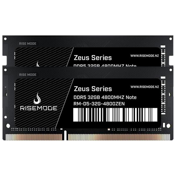 Imagem de Memoria RAM Para Notebook Rise Mode, 64GB (2X 32GB), 4800MHZ DDR5, Zeus Series, CL40 - RM-D5-2X32G-4800ZEN