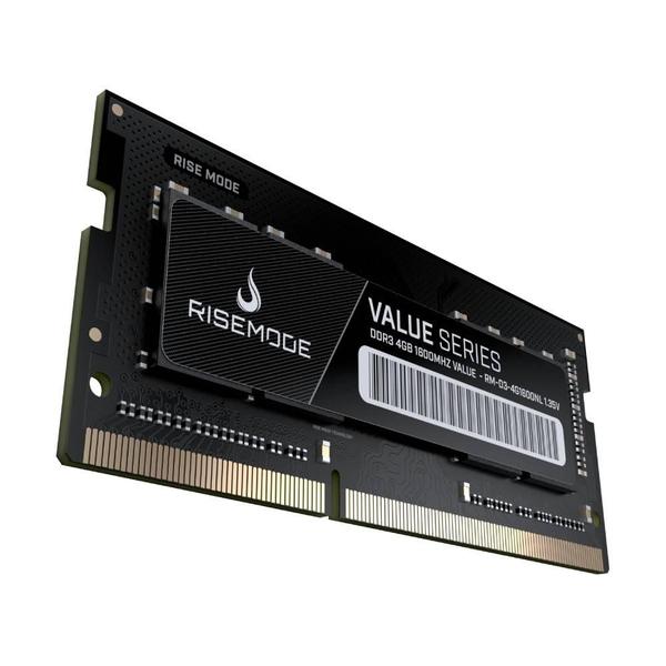 Imagem de Memória RAM para Notebook Rise Mode Value Series, 4GB, 1600MHz, DDR3, CL11 - RM-D3-4G1600NL