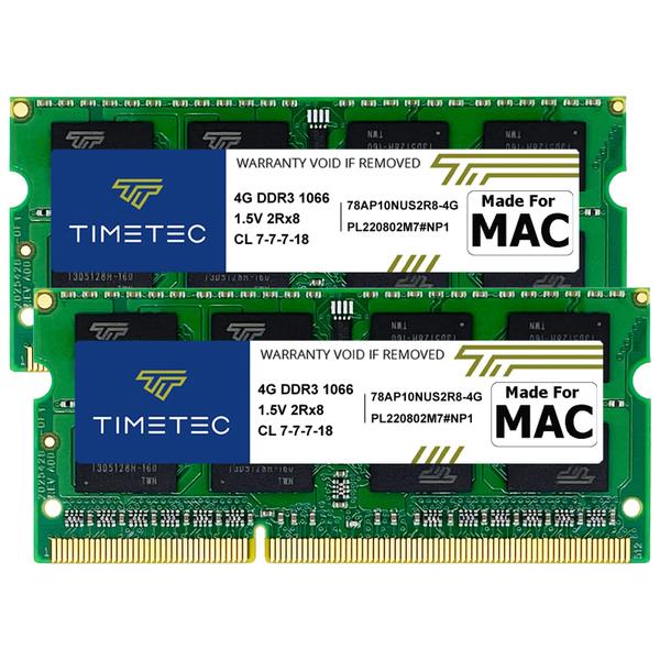 Imagem de Memória RAM SODIMM de 8GB DDR3 1066MHz/1067MHz PC3-8500 para Mac de 2008 a 2010