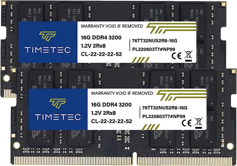 Imagem de Memória RAM Timetec 32GB KIT (2x16GB) DDR4 3200MHz SODIMM