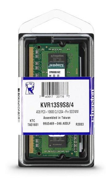 Imagem de Memória RAM ValueRAM color Verde 4GB 1 Kingston KVR16LS11/4