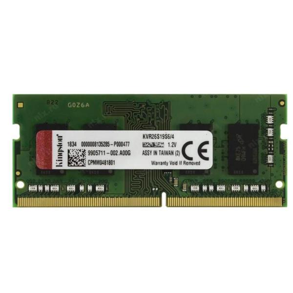 Imagem de Memória RAM ValueRAM color verde 4GB 1 Kingston KVR26S19S6/4