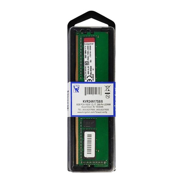 Imagem de Memória RAM ValueRAM color verde 8GB 1 Kingston KVR24N17S8/8