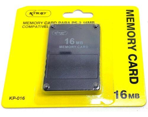 Imagem de Memory Card 16mb Playstation 2 Ps2 Knup Kp-016