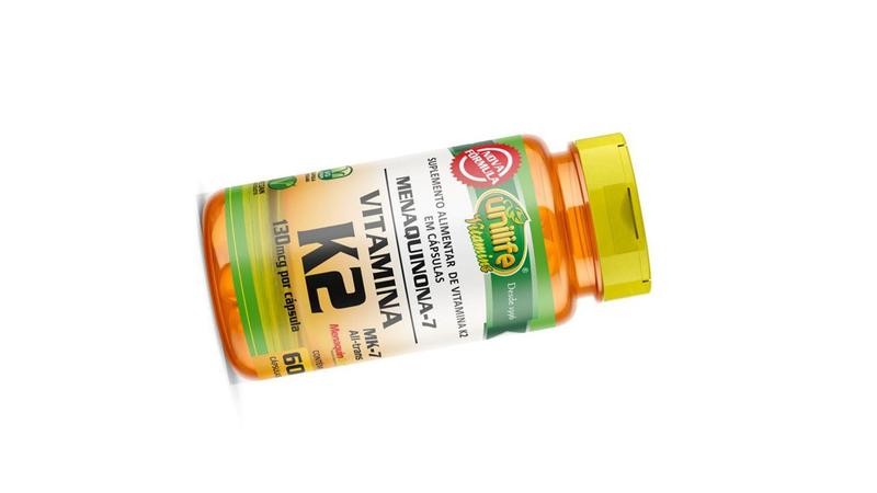 Imagem de Menaquinona Vitamina K2 MK7 500 Mg Com 60 Capsulas - Unilife