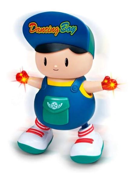 Imagem de Menino Dançarino Musical C/luz Brinquedo Infantil 20 Cm