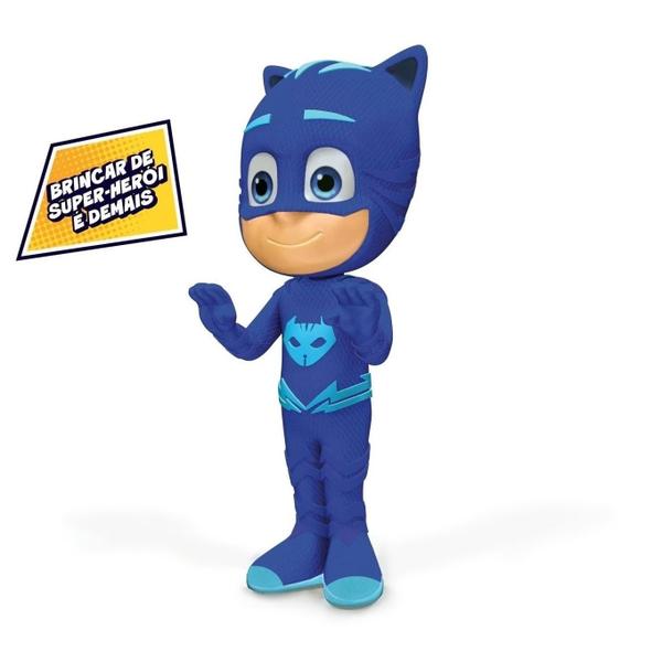 Imagem de Menino Gato Boneco Pj Masks Articulado - Elka Brinquedo