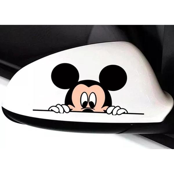 Imagem de Menino Mickey Mouse Disney Desenho Retovisor Carro Moto Casa - kit 2 adesivo mickey