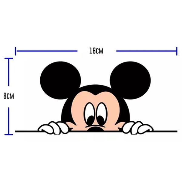 Imagem de Menino Mickey Mouse Disney Desenho Retovisor Carro Moto Casa - kit 2 adesivo mickey