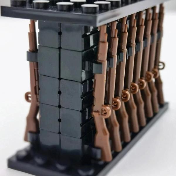 Imagem de Meninos Crianças Armas Militares Rack Blocos De Construção Conjunto Compatível Diy Brinquedos