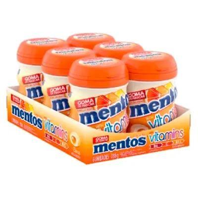 Imagem de Mentos Pote Vitamins Zero Açúcar Contendo 6 Frascos com 28 unidades Cada 