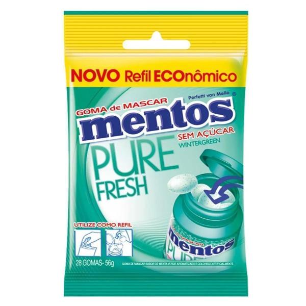 Imagem de Mentos pure fresh wintergreen refil56g perfetti 