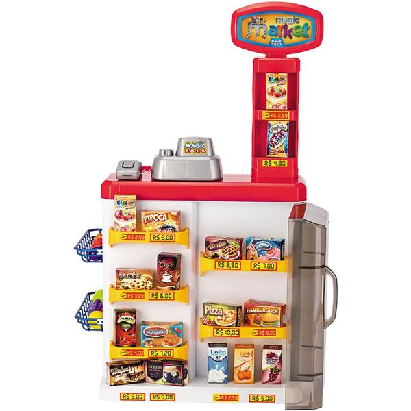 Imagem de Mercadinho Infantil Magic Market Supermercado Com Carrinho - Magic Toys