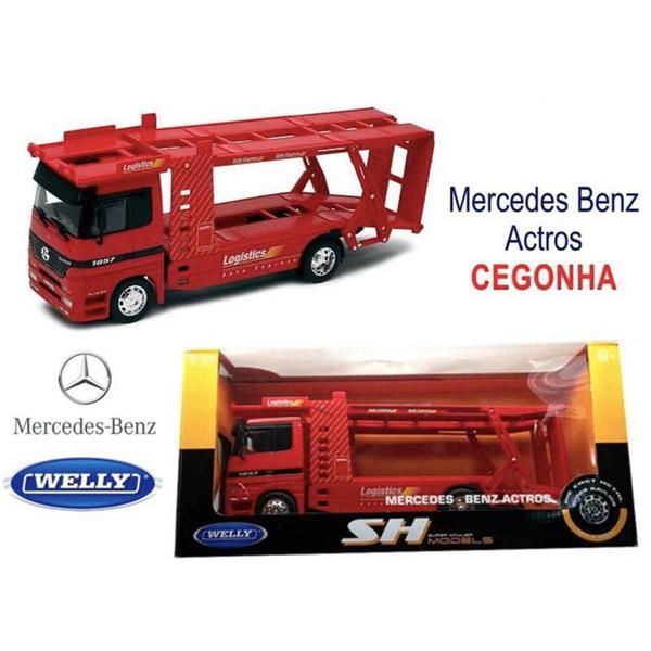 Imagem de Mercedes Benz Actros Cegonha 1:32 Welly