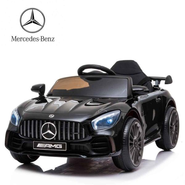 Imagem de Mercedes-Benz Mini Carro Elétrico 12v Recarregável 2 Motores Controle Remoto Luzes Som Bang Toys