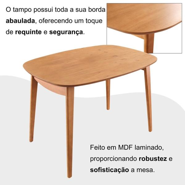 Imagem de Mesa 110x80cm Mdf Laminado Ceci Yescasa