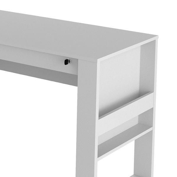 Imagem de Mesa 2 Gavetas para Escritório Home Office ME4144 MDP Branco G69 - Gran Belo