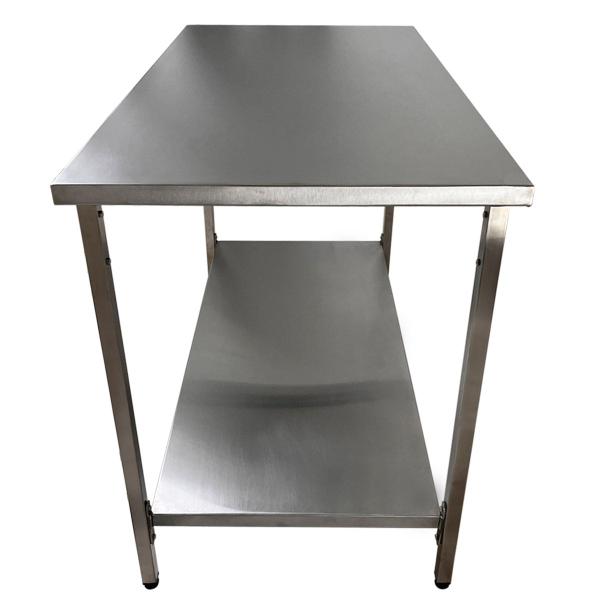 Imagem de Mesa Aço Inox Industrial 140x60x90 cm Plano Liso Nortinox