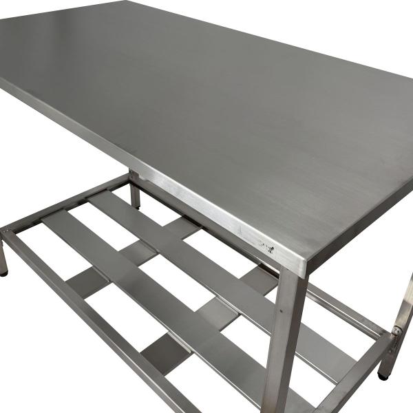 Imagem de Mesa Aço Inox Profissional 110x70x90 cm Nortinox