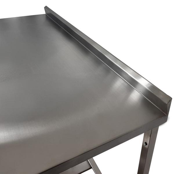 Imagem de Mesa Aço Inox Profissional 120x60x90 cm com Espelho Nortinox