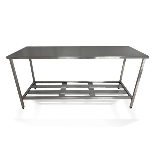 Mesa Aço Inox Profissional 190x70x90 cm Nortinox Imagem de Mesa Aço Inox Profissional 190x70x90 cm Nortinox
