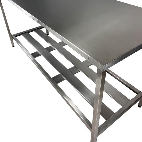 Imagem de Mesa Aço Inox Profissional 190x70x90 cm Nortinox