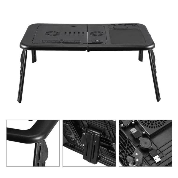 Imagem de Mesa Articulada Dobravel para Notebook Com Cooler Sofa Cama