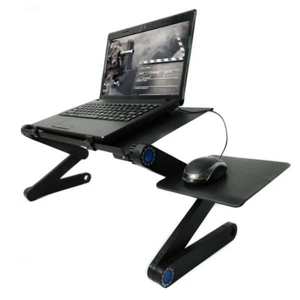 Imagem de Mesa Articulada Mesinha Para Notebook Laptop Com Suporte para Mousepad