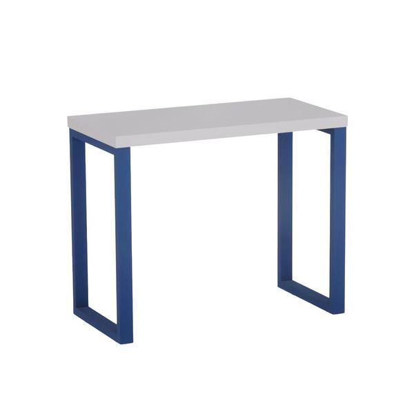 Imagem de Mesa Auxiliar Tubolar PE 40 Pandin 90 x 45 Cm Cinza e Azul Del Rey