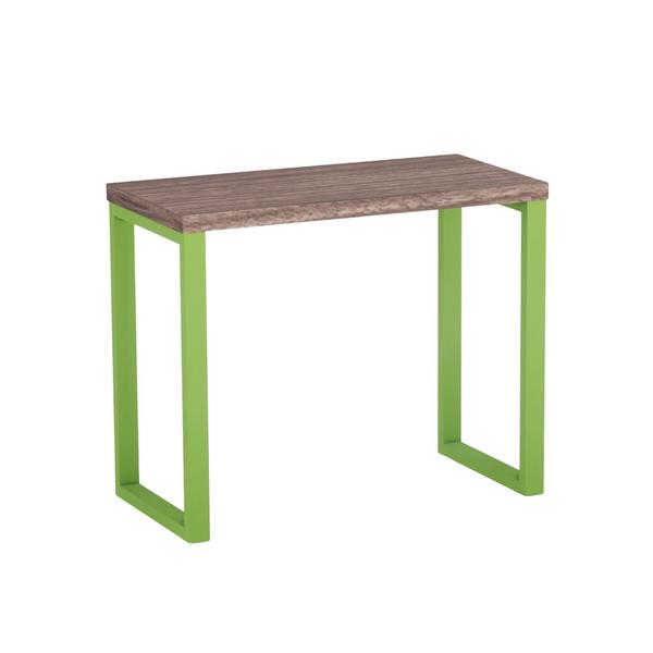 Imagem de Mesa Auxiliar Tubolar PE 40 Pandin 90 x 45 Cm Walnut e Verde