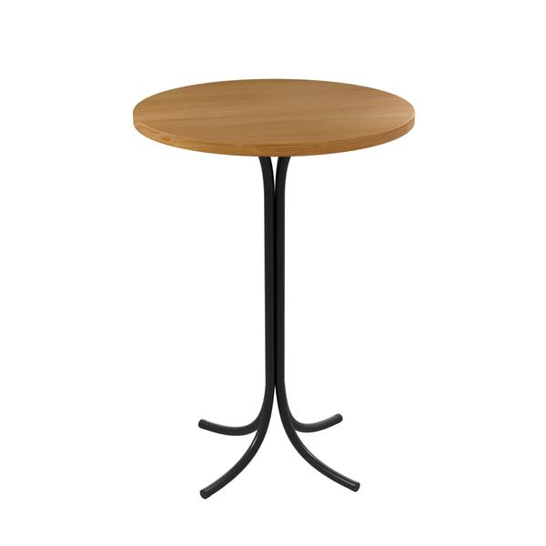 Imagem de Mesa Bistrô 60cm Tampo MDF Pés em Aço Belle Espresso Móveis