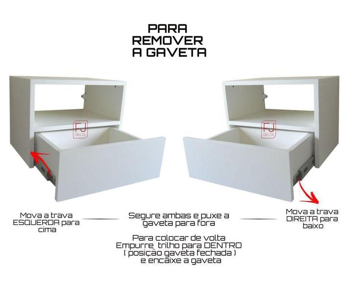 Imagem de MESA CABECEIRA MDF 30cm COM GAVETA TELESCÓPICA CI30