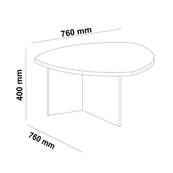 Imagem de Mesa Centro Artely Delta Cor Cedro