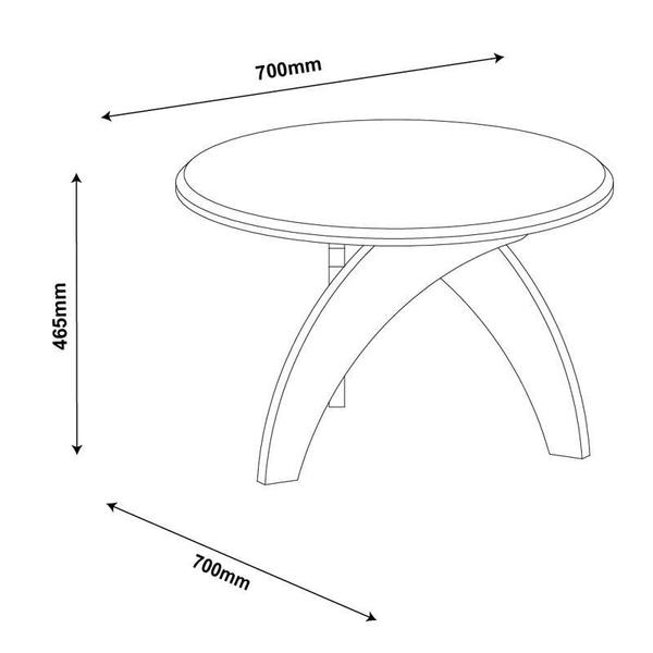 Imagem de Mesa Centro  Jade Cor Pinho - Artery