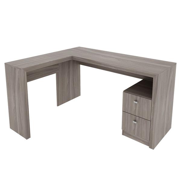 Imagem de Mesa com 2 Gavetas para Escritório Home Office ME4129 MDP Carvalho G69 - Gran Belo