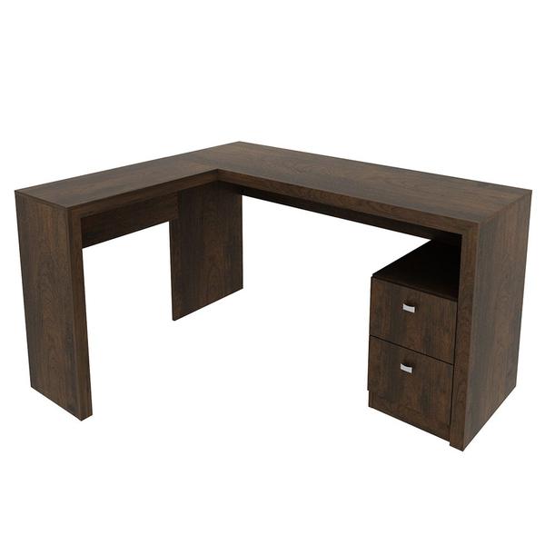 Imagem de Mesa com 2 Gavetas para Escritório Home Office ME4129 MDP Rustico G69 - Gran Belo