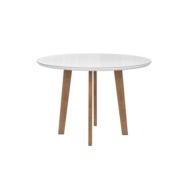 Imagem de Mesa com Pés Oblongo Leeds Branco Clean