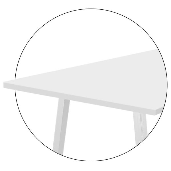 Imagem de Mesa Copacabana 1,20m x 0,60m - Branco/Branco