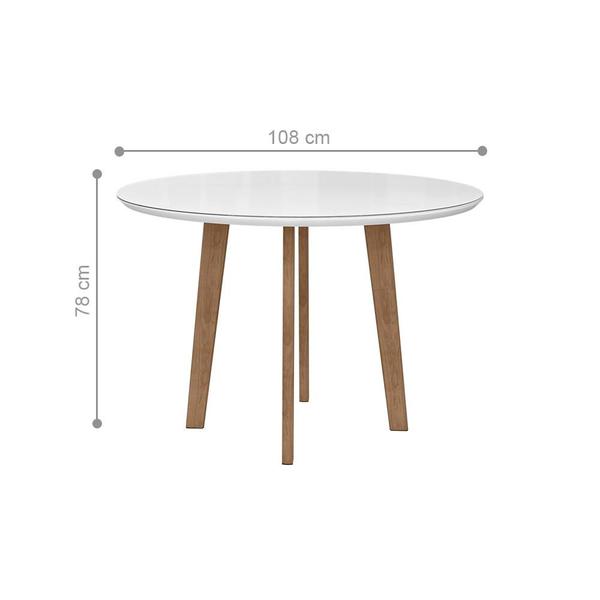 Imagem de Mesa Coventry 108 Oblongo Branco Clean