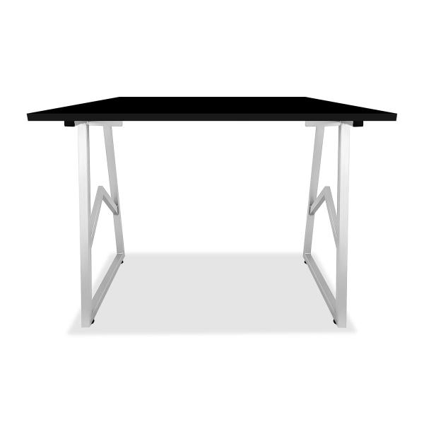 Imagem de Mesa Cozinha Jantar Industrial Copacabana 100x60 Branco/Preto