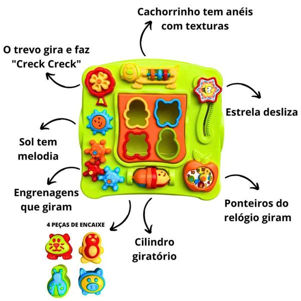 Imagem de Mesa Criativa 8 Funções Com Som Colorida Mesinha infantil