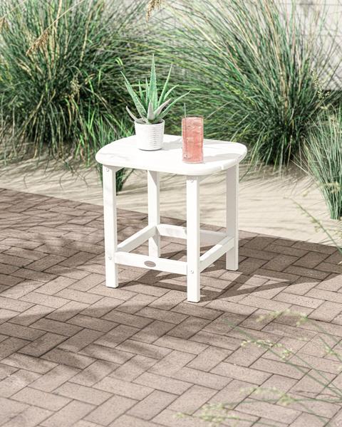 Imagem de Mesa de apoio ao ar livre Polywood South Beach 18 White