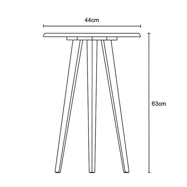 Imagem de Mesa de Apoio Brilhante Titanium - Bechara